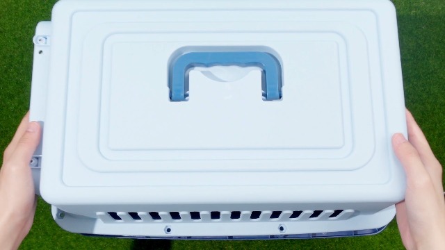 2 Sets 19" Travel Pet Carrier for Small Dogs and Cats Hard-Sided Plastic Dog Crate Cat Kennel with Wire Door, Ventilation and Security Lock Portable Pet Carrier for Car Airline Travel, Up to 13lbs - image 8