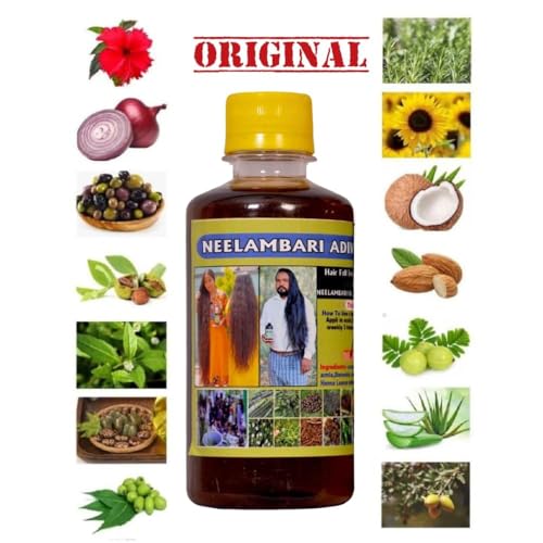 Image of Adivasi Neelambari Herbal Hair Growth Oil 250 ML | Hair Fall Control | Dandruff Treatment | 100% Ayurvedic Herbs Hair Care Oil