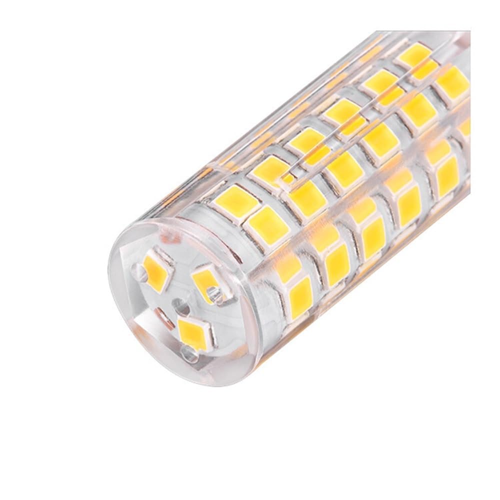 HHF Illuminazione domestica, Confezione da 20, LED Corn Light G9 5W 2835SMD-75LED AC220V Ceramica + Lampade a conchiglia PC(Blanc)