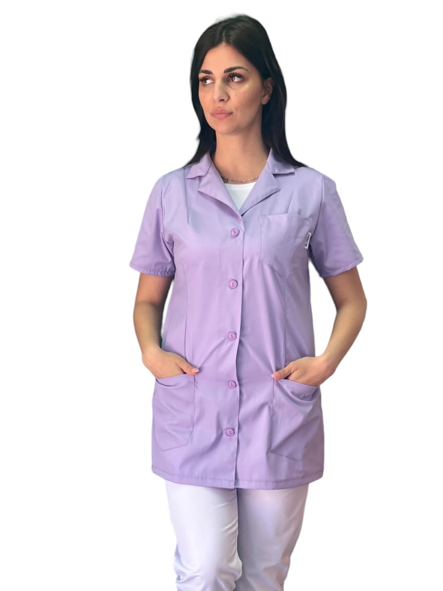 Bata de trabajo para mujer para maestra de guardería, preescolar, varios uniformes personalizados con nombre para empresas de limpieza de alimentos, carnicería