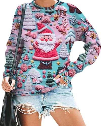 Ugly Christmas Sweatshirt Women Merry Christmas Pullover Funny Animal Tops | Vilove Ugly Christmas Sweatshirt Women Merry Christmas Pullover Funny Animal Graphic Tops Causal Hoodie 1 Ugly Christmas Sweatshirt Women Merry Christmas Pullover Funny Animal Tops | Vilove Ugly Christmas Sweatshirt Women Merry Christmas Pullover Funny Animal Graphic Tops Causal Hoodie