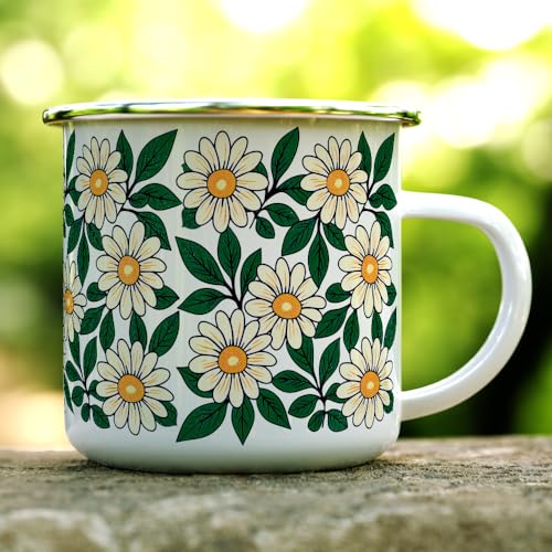 Loftipop Taza Camping Esmaltada Floral 12oz miniatura 2