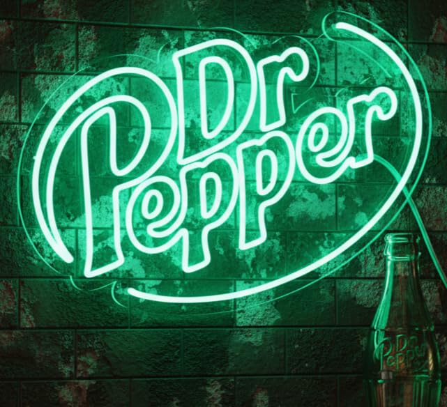 【ドクターペッパーDr Pepperネオンサイン】 Custom Neon | Dr Pepper Neon Sign | 17x24 | Green Neon Sign for