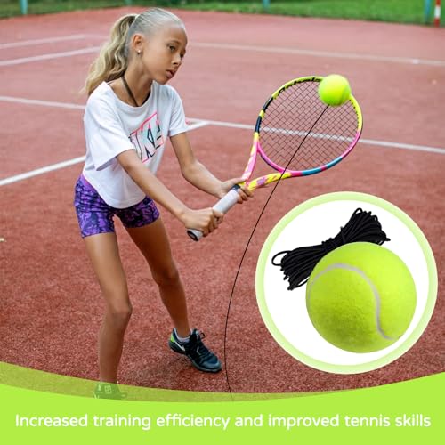 AONAYO 3er-Pack Tennisball Mit Schnur,Tennisball Mit Schnur Tennis Trainer,Twistball,Tennistraining Tennistrainer,Reboundball Swingball,Ball Mit Schnur,Geeignet FüR Tennistraining Drinnen Und DraußEn
