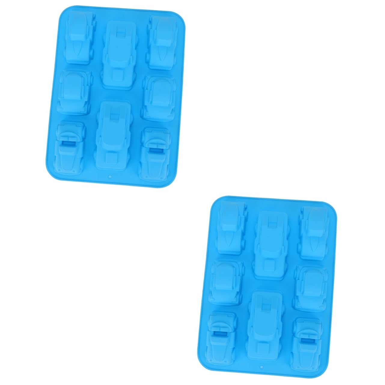 MAGICLULU 2pezzi Stampo Silicone Per Cioccolato Forma Di Auto Per Torte Muffin e Dolci Fatti Casa Facile Da Pulire e Utilizzare Per Feste e Compleanni