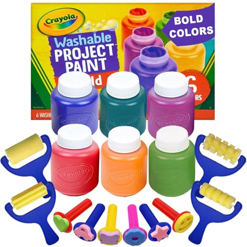 Kids Painting Set Washable Paint for Toddlers Paint Sponges Gift Bundle