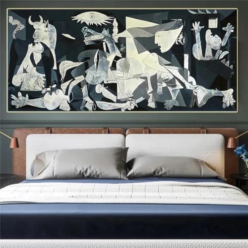 Toile Guernica de Picasso pour habiller un mur vide avec une décoration moderne 40x80
