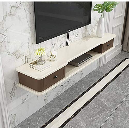 Schwimmendes Regal Wandmontiertes TV-Regal Wand Floating Shelf TV-Schrank Regal Rack-Schrank Media Entertainment Console Spielekonsole