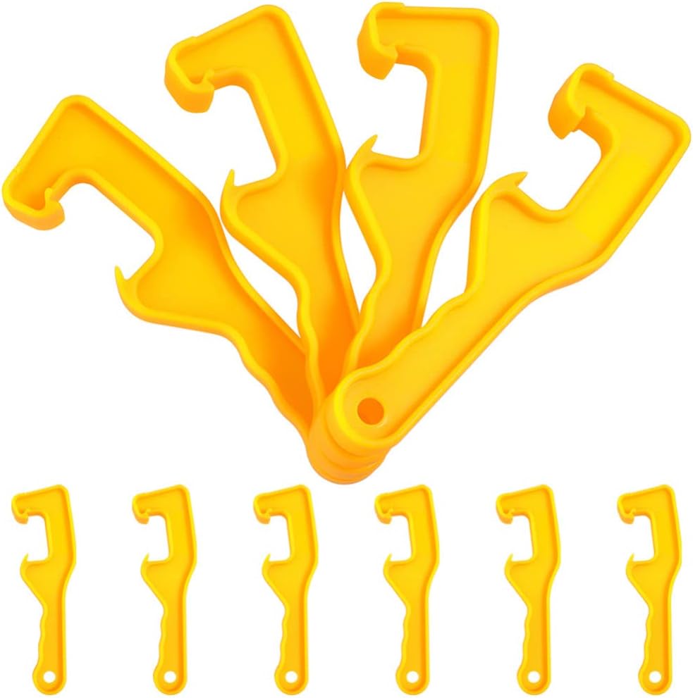 EXCEART 10pcs Paint Bucket Lid Wrench Openers Easy to Carry and Store for Home Garage and Shop Use Efficient Bucket Lid Removal Tool