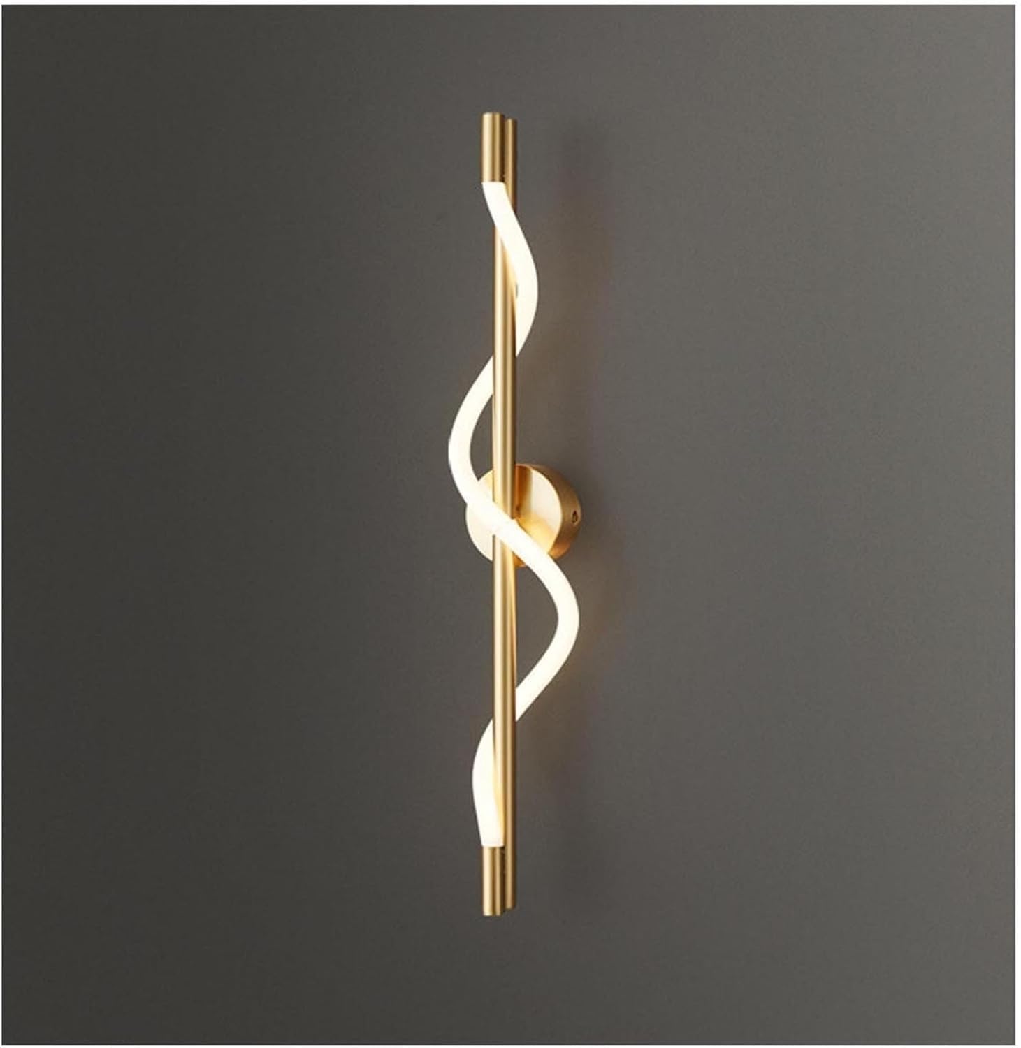 CWCQGH Wall Lamp Minimalist Background Wall Sconces,Living Room Decorative Wall Lamp,Bedside Wall Mounted Lamp for Bedroom,for Living Room, Bedroom, Study Room,Copper Color-Medium