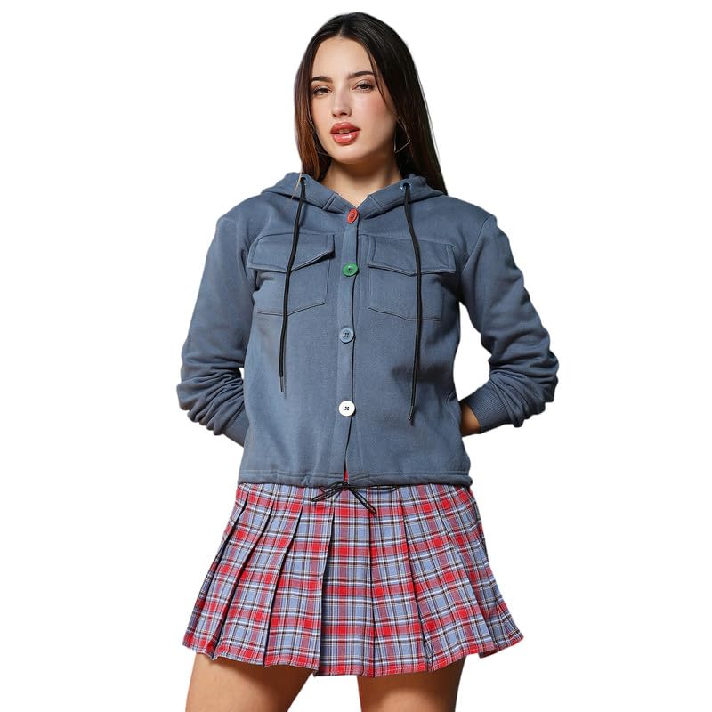pinacolada Women's Hoodie for Casual Wear | Hooded Neck | Long Cuffed Sleeves | Pull On Closure | Sweatshirt Crafted with Comfort Fit for Everyday Wear-picture-41