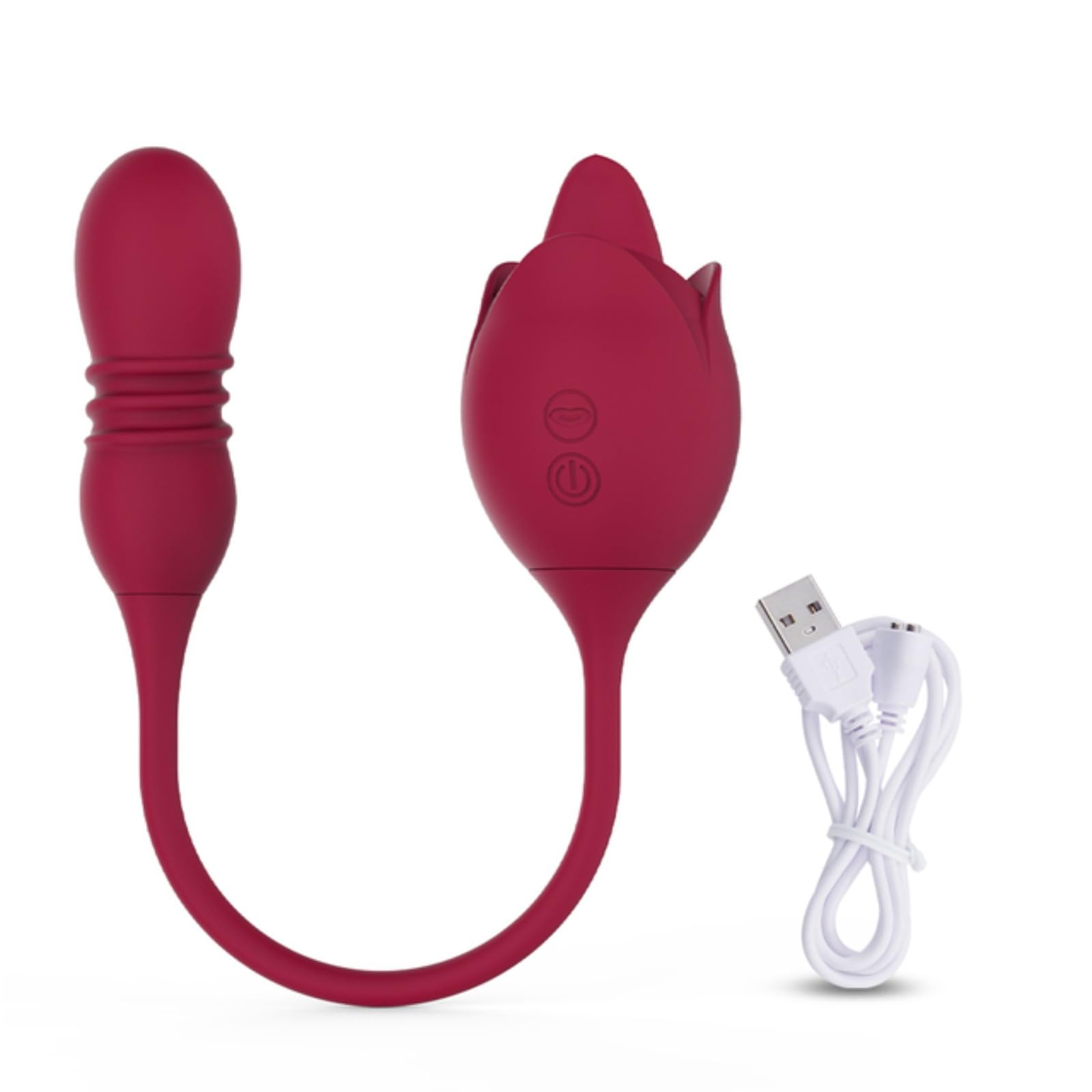 Vibrierendes Ei Zunge lecken mit Dildo, stoßendes vibrierendes Ei,  Frauen-Vibrator, Sexspielzeug Für Women Sexy Shop,  Silicagel-Vibrator-Masturbator : Amazon.de: Drogerie & Körperpflege