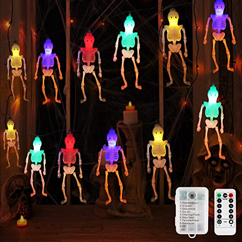 BLOOMWIN Catena Luminosa LED, Halloween Luci a Forma di...