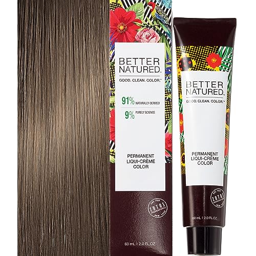 Better Natured Permanent 7N Medium Natural Blonde Hair Color Dye - Naturally-derived, Vegan & 100% Gray Coverage that Lasts up to 8 Weeks