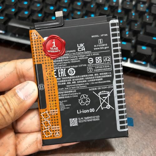 Image of BN53 Battery for Xiaomi Redmi Note 10 Pro | Xiaomi Redmi Note 10 Pro Max | Xiaomi Poco M2 Pro | Xiaomi Redmi Note 9 Pro Max (5020mAh-Capacity) - 1 Year Warranty*