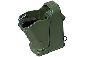 Universal Magazine Loader Speedloader Compatible with Calibers 9mm to 45 Dark Green