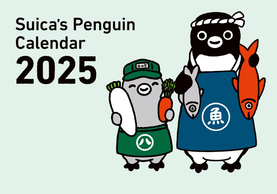 Suica's Penguin Wall Calendar 2025 Chiharu Sagisaka kawaii
