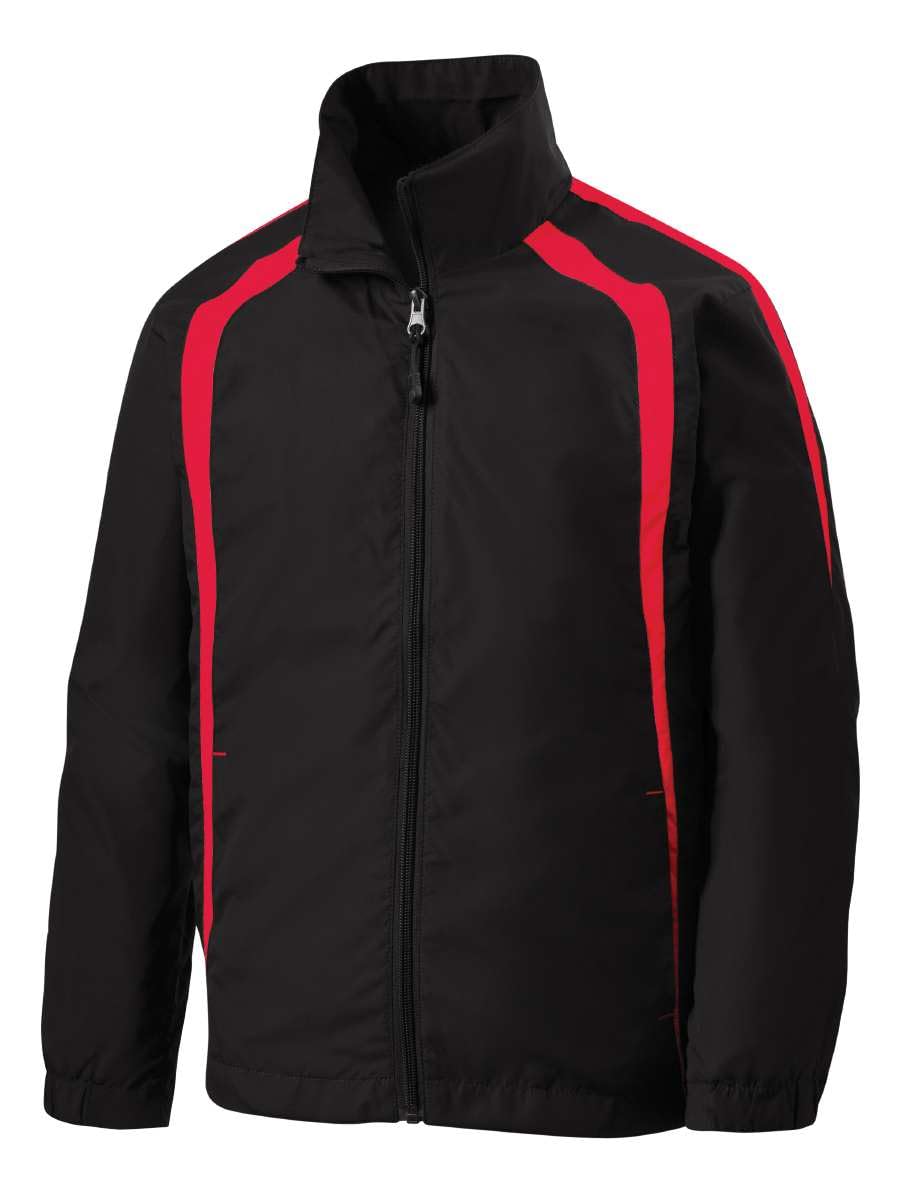SPORT-TEK Youth Colorblock Raglan Jacket | Lightweight Jacket for Boys & Girls, Kids' Zip Up for Spring