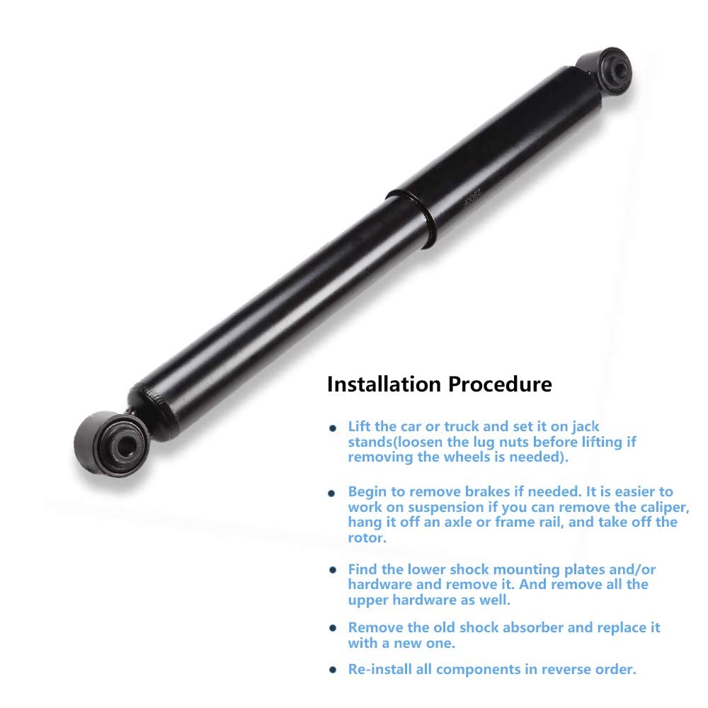 TRQ 4-Piece Front & Rear Shock Absorber Set For 1985-2005 Chevy Astro & GMC Safari Vans - View #10