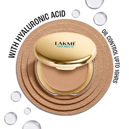 Image of Lakme 9to5 Hya Matte Pressed Powder Almond 9gm