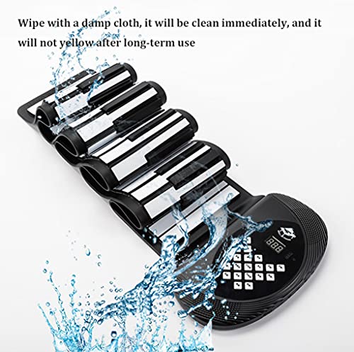 FEFCK 88-Key Roll Piano pour Débutant Et Enfants Dual Haut-parleurs Bluetooth Piano Piano Piano Soft Silicone Porte-Clavier MIDI - Les Beatles, Paul McCartney, John Lennon, RIngo Starr, George Harrison FEFCK 88-Key Roll Piano pour Débutant Et Enfants Dual Haut-parleurs Bluetooth Piano Piano Piano Soft Silicone Porte-Clavier MIDI – Image 7