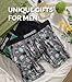 Separatec Mens Underwear with Pouch Moisture Wicking Dual Pouch Boxer Briefs Rayon From Bamboo Underwear Men, Halloween Theme(XL, Fashion Stylish Prints/Black)