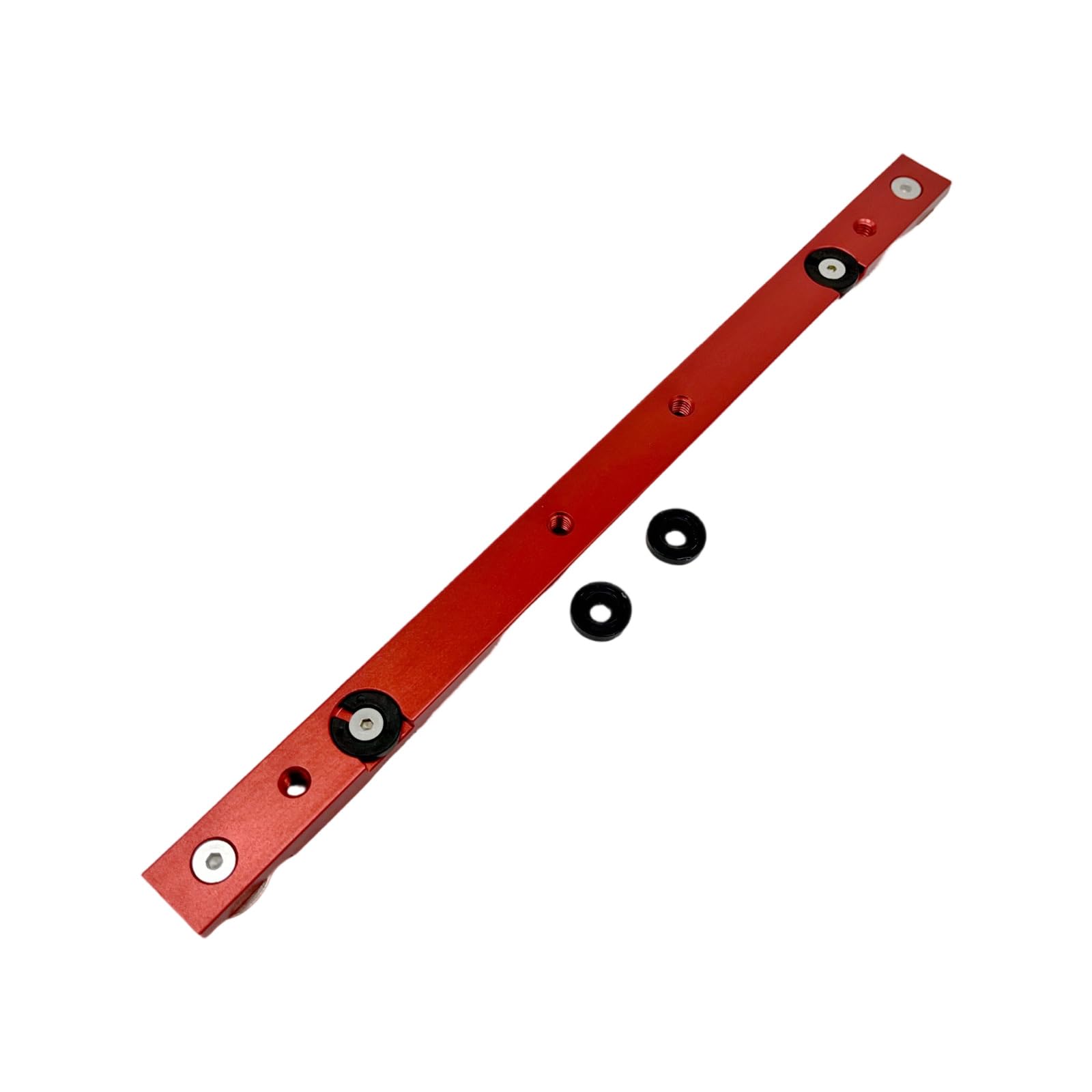 Miter Rod Clamping Tool Slider Woodworking Guide Rails Sliding Fence for Table Sawer and Milling Machines Aluminum Miter Rod Clamping Tool Slider with Adjustable Stop for Woodworking Table