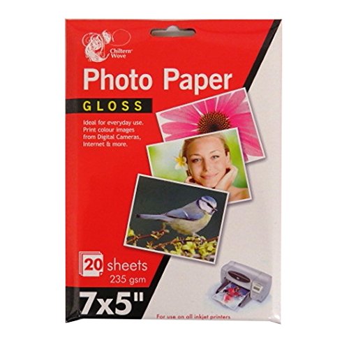 Photo Paper, Chiltern Wove - 7 x 5 Gloss - 20 Sheets