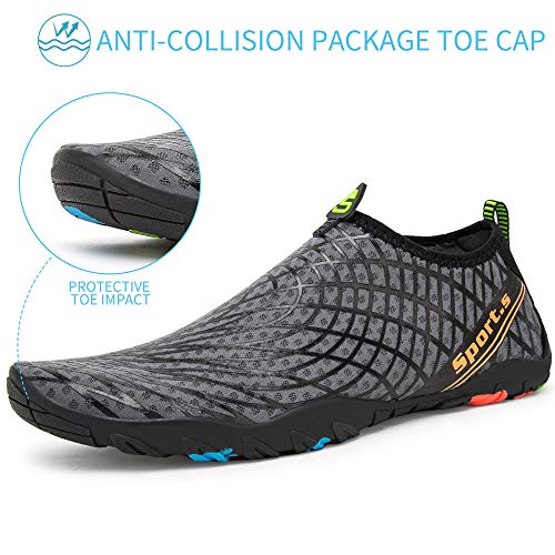 Image of Water Shoes Mens Womens Beach Swim Shoes Quick-Dry Aqua Socks Pool Shoes for Surf Yoga Water Aerobics