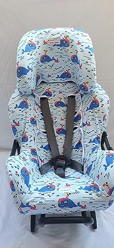 moon-bebe Funda Compatible con Silla de Coche Klippan Kiss 2 Y KLIPPAN Plus (Azul)