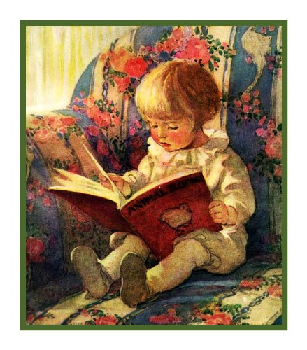 Orenco Originals Waiting for Story Time Jessie Willcox Smith Counted Cross Stitch Pattern