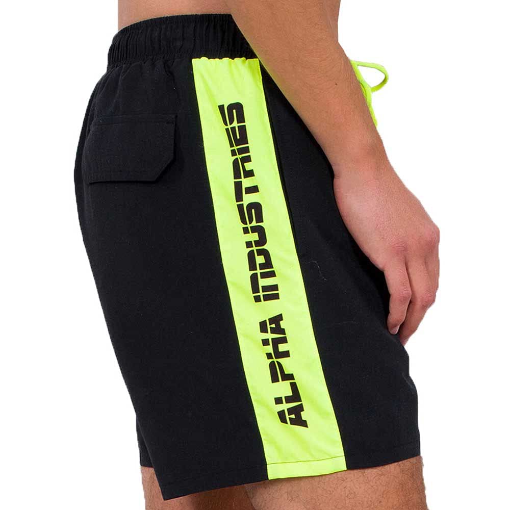 ALPHA INDUSTRIES Printed Stripe Swim Short Costume da Bagno Uomo