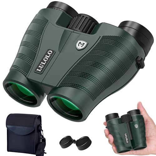 25x32 HD Compact Binoculars for Adults – High Powered Wide View Binoculars with Clear Low Light Vision - Super Bright Lightweight & Waterproof Binocular for Hunting Bird Watching Travel Cruise