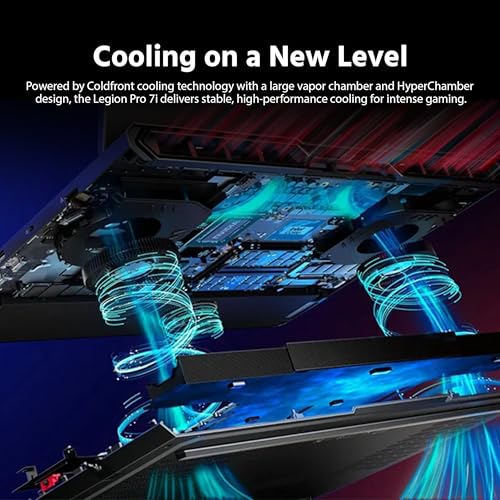 Image of Lenovo Legion Pro 7i 16 inch WQXGA 240Hz Gaming Laptop, Intel Core Ultra 9 275HX, GeForce RTX 5080 16GB GDDR7, 64GB DDR5, 5TB Storage (4TB SSD&1TB Docking Station), RGB Backlit Keyboard, Win 11, Black