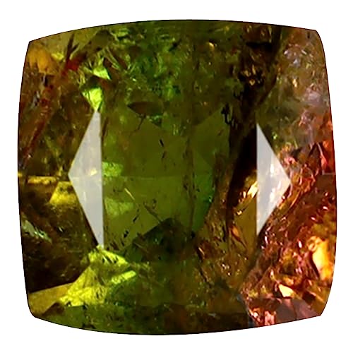 Tourmaline Pastèque 1.21 ct de prestige, gemme octogone non traitée du Mozambique