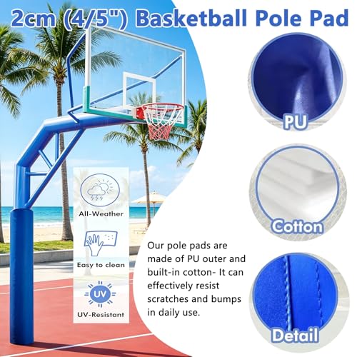 Protection poteau basket-ball 1,5m pour éviter les blessures