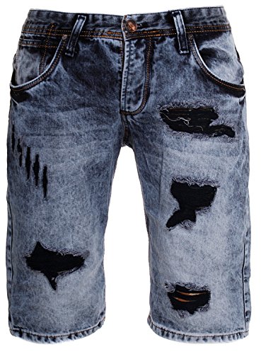 ReRock - Pantalón corto - Básico - para hombre azul M