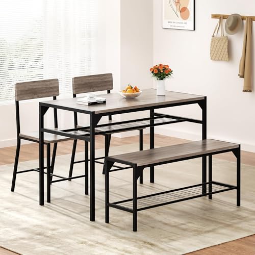 Shintenchi Kitchen Table Chairs Set of 4, Dining...