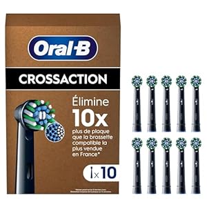 Pack de 10 Brossettes de Rechange Cross Action Oral-B
