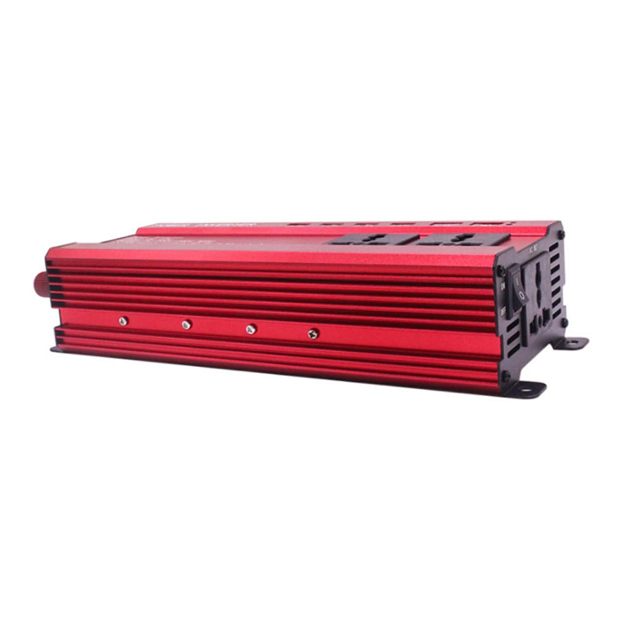 iplusmile Ventilador Inteligente y Aleación Resistente para Coche Inversor 2000w de Corriente Convertidor de 12v DC a 220v Adecuado para Vehículos y Camping