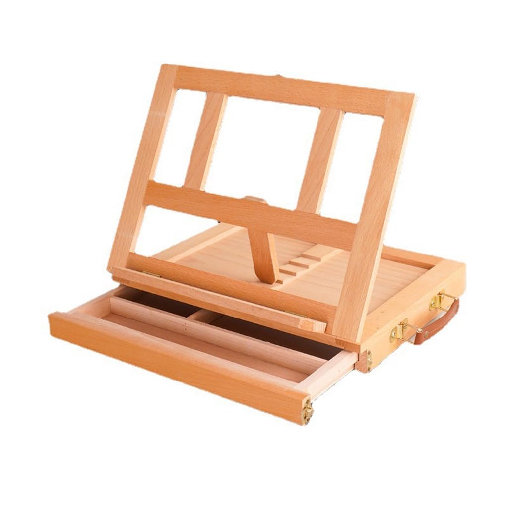Desktop Easel Drawer Tabletop Oil Painting Rack Hand In With Box Sketching