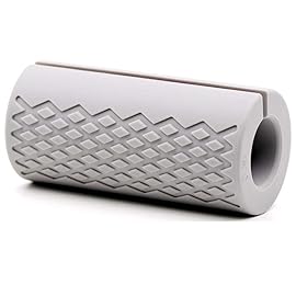 IADUMO Weight Thick Grips,Gym Dumbbell Grip,Thick Bar Training Adapter for Fat Bar Weight Lifting and Cable Attachments Fitness Training Rope Grips for Body Arm Forearm Builder Strength (Gray)