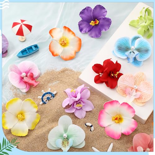 30 Piezas Pinzas de Pelo Florales Artificiales Suncalla miniatura 4