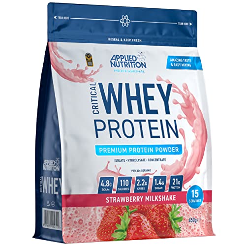 Applied Nutrition Critical Whey (450g) Batido de fresa - Proteínas - Mezcla de Proteínas de Suero