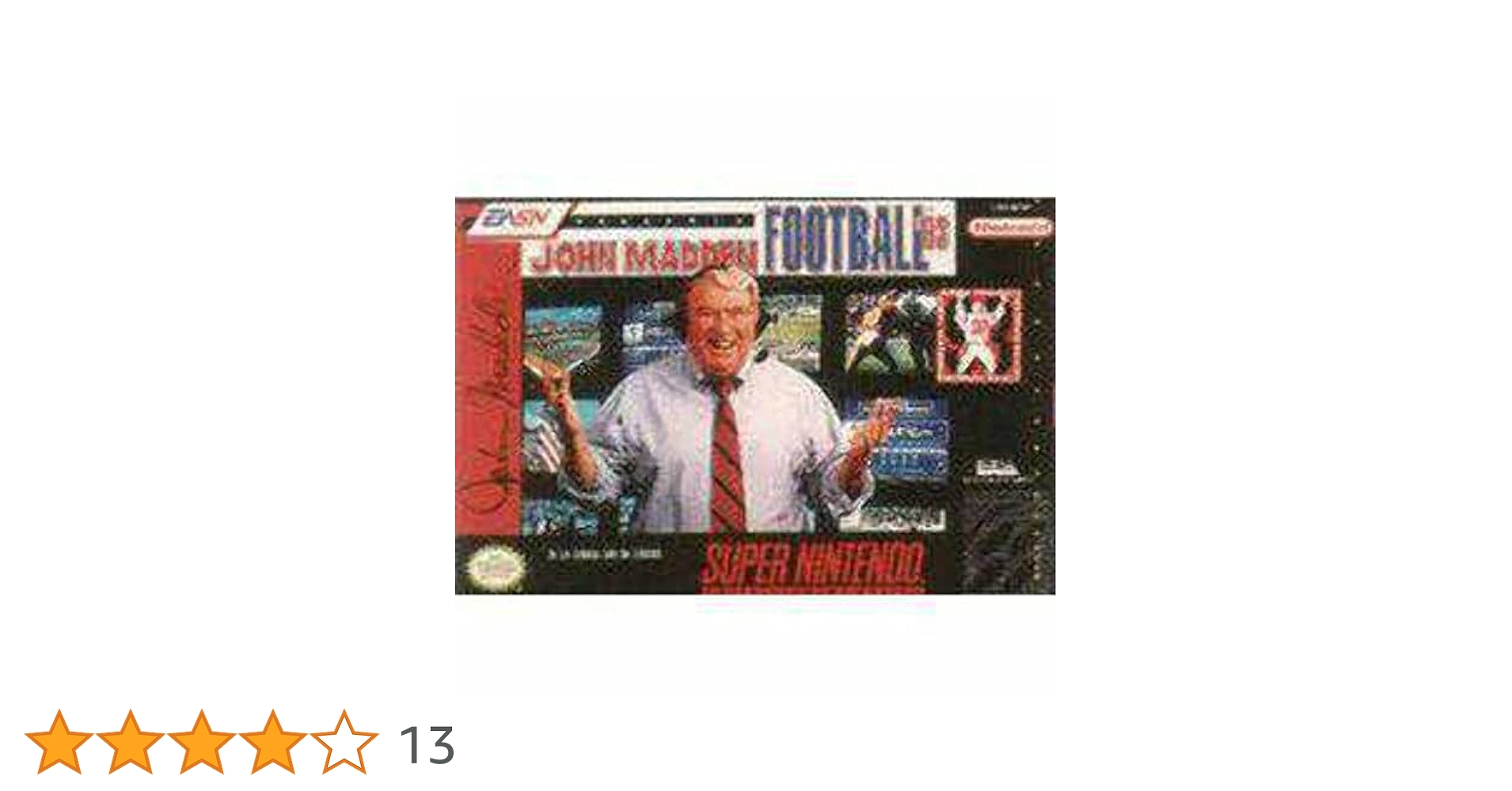 スーパーファミコン - SFC★JOHN MADDEN FOOTBALL&#39;93 SNES 海外版 John Madden Football '93 | Nintendo | Fandom