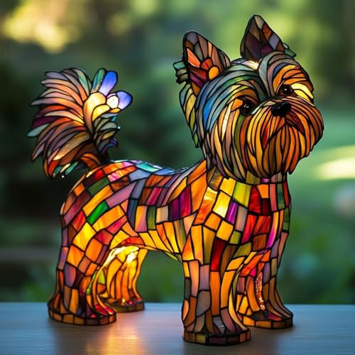 Lampada da Cucina con Lampada Corgi, Serie Cani Carina Colorata Arte Luce Notturna con Bagliore Ambientale Caldo, Resina Tavolo Bulldog Francese Luce Notturna, Decorazioni per La Casa A Tema Animal G