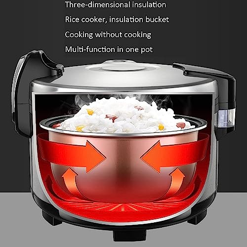 Olla Arrocera Grande, Olla De Cocción Lenta Comercial, Capacidad De 13 L, Olla Interior Antiadherente, Ideal para Hoteles, Restaurantes, Comedores Y Escuelas: Una Solución De Cocci，15l