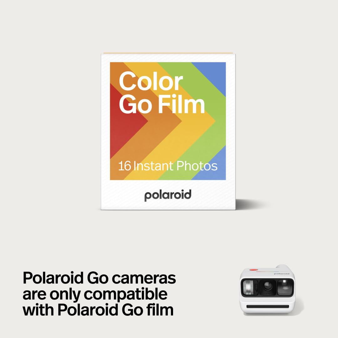 Polaroid - Bundle Instant Camera Go Gen 3 Light Blue + Go Color Film (16 Photos)