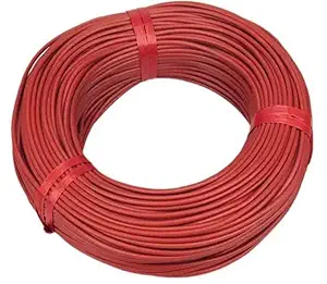 Chamunda engineerings PVC Insulated 1.5mm Single Core Flexible Copper Wires & Cables for Domestic/Industrial Electric | Home Electric Wire | 90 Mtr | Electrical Wire | (Red) (Pack of 7)
