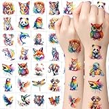 Kids Tattoos Temporary - 60 PCS Animal Temporary Tattoos for Boys Girls and Toddler, Waterproof Cute Fake Tattoo Stickers, Fun Birthday Party Favors, Goodie Bag Stuffers,Small Gifts for Children